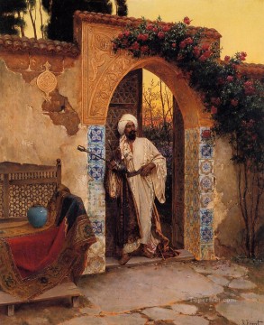 入口付近 アラビアの画家 ルドルフ・エルンスト Oil Paintings